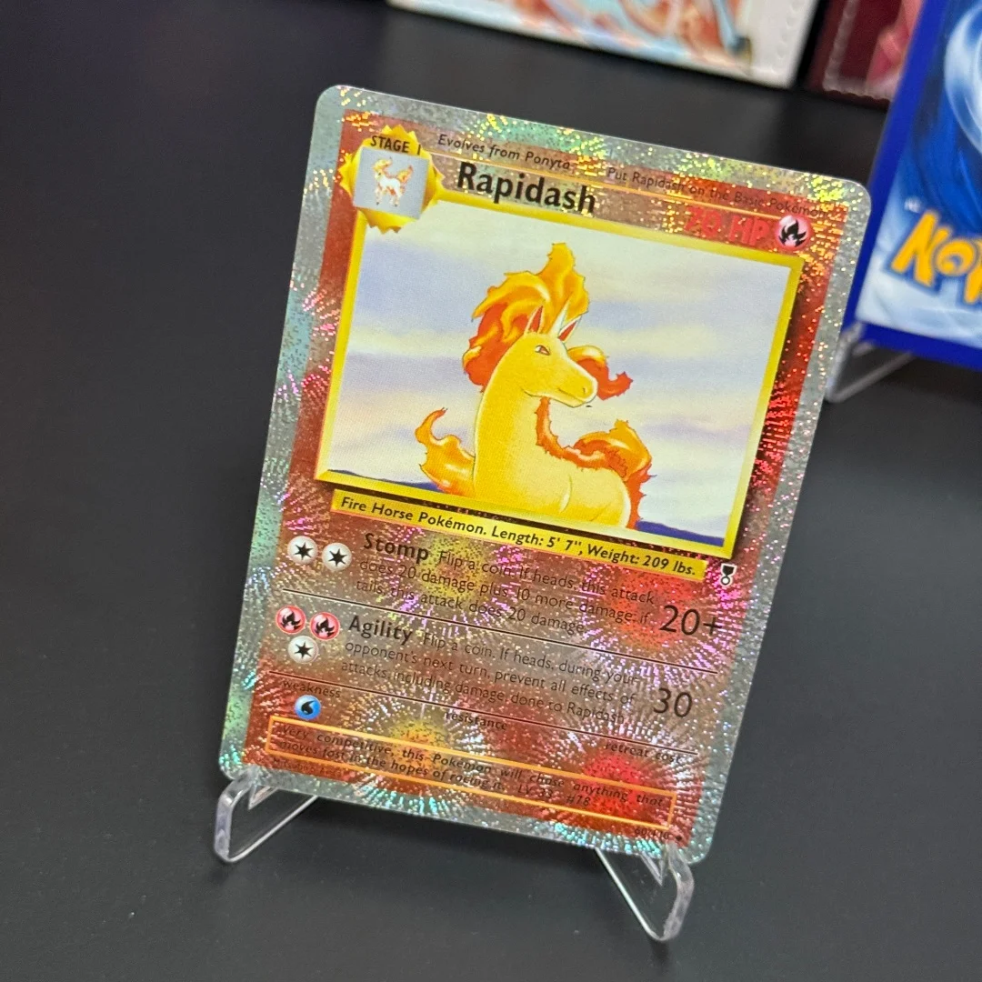 TCG English Rapidash Collection Cards #060 2002 Legendary Collection Fire Reverse Holo Foil Cards Diy Proxy view 4