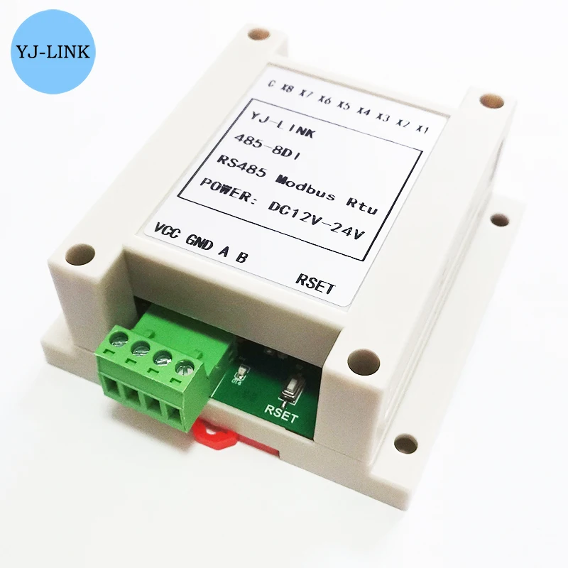 485-8DI 8-channel Switching value Isolated Input RS485 Modbus RTU Module PNP NPN Switch Digital Collector