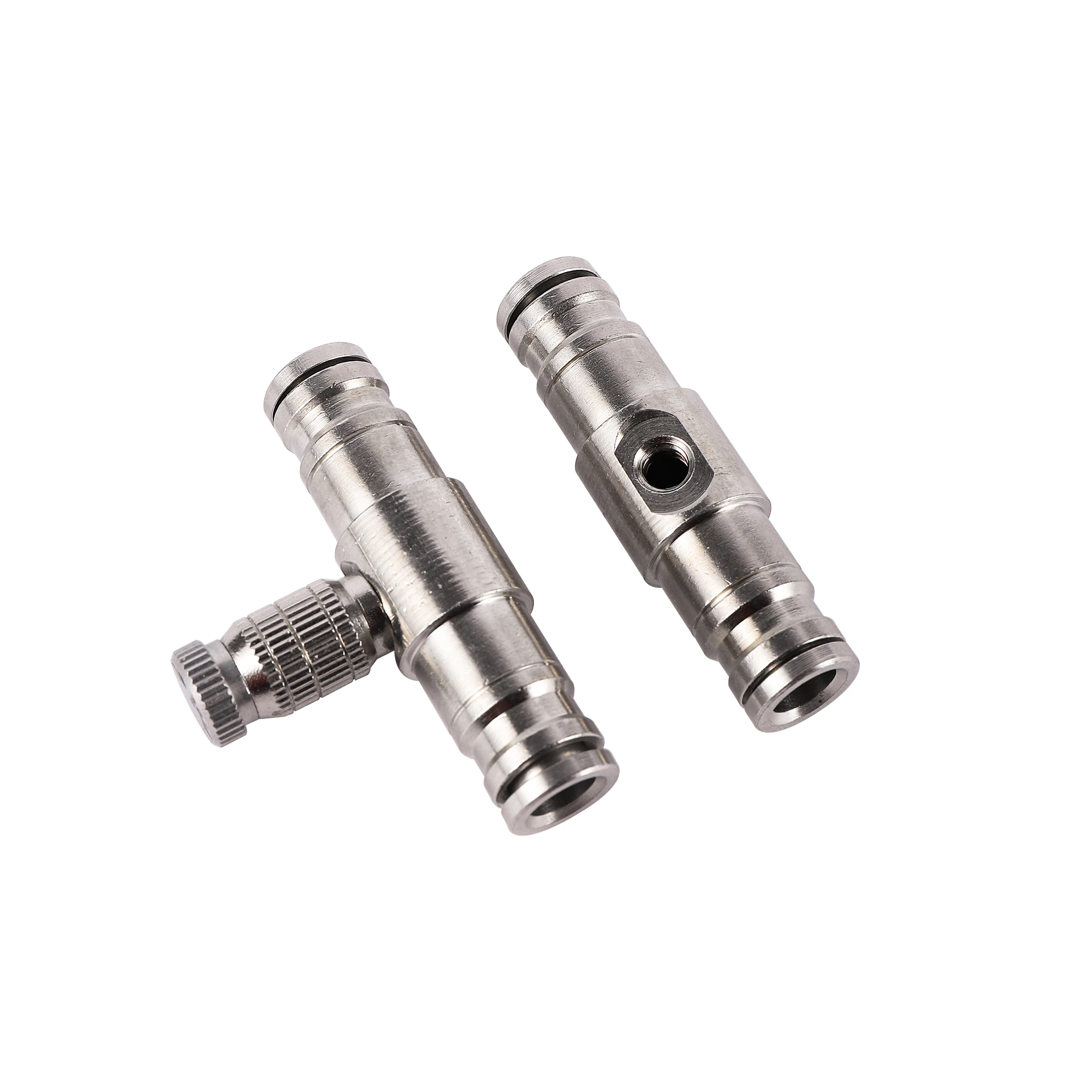 1/4” Pipe Slip Lock Connector Nickel Plated Copper Quick Coupling High Pressure Misting Irrigation OD 6.35mm Tube Nozzle Fitting