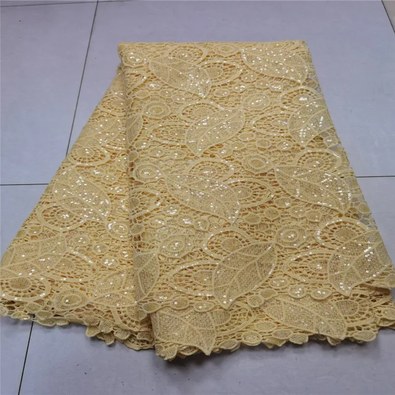 French Guipure Cord Lace Fabric, Embroidery Lace, Stone Fabric, African Swiss Voile, Tulle Lace, High Quality, New Design