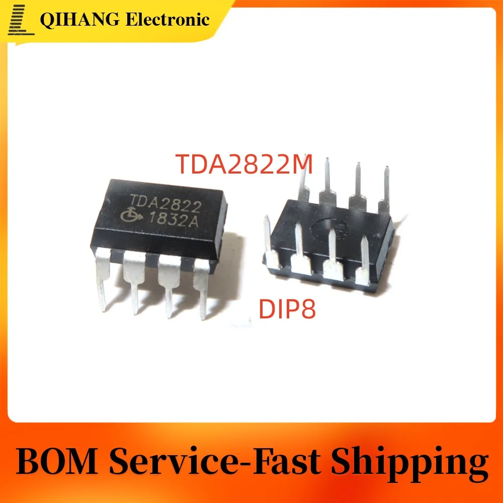 10PCS TDA2822M DIP8 TDA2822 DIP 2822M DIP-8