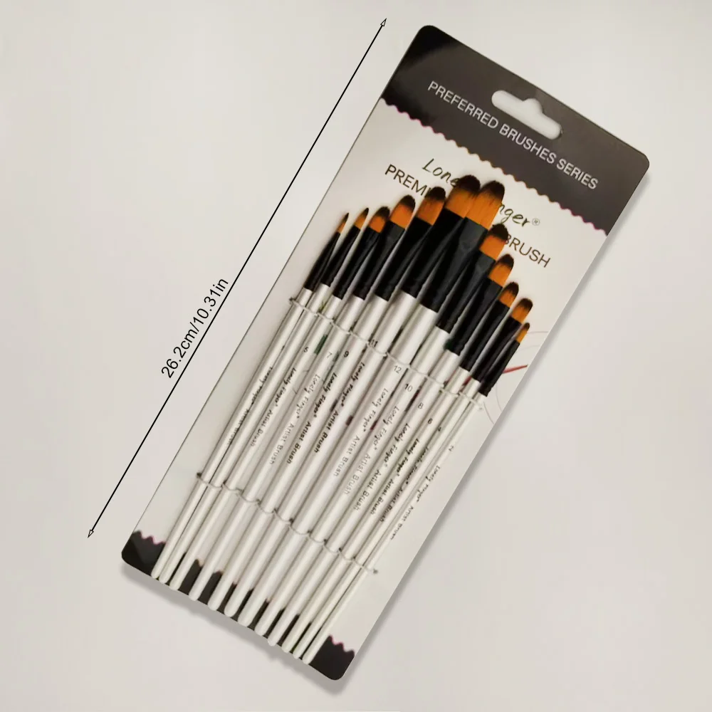 Lonely Finger  Artist Paint Brush Set of 12/48 for Watercolor Acrylic Gouache Oil and Tempera Painting