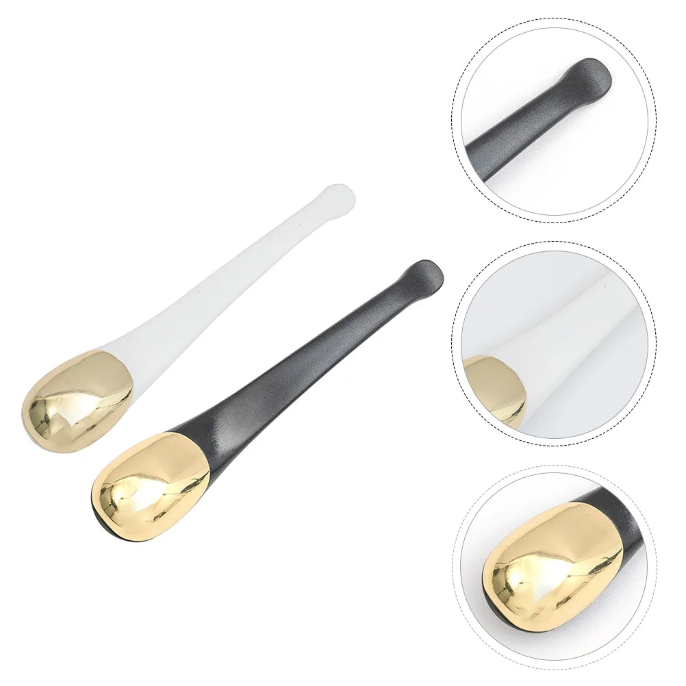 

2Pcs Eye Cream Massage Stick High-Quality Metal Facial Mask Spoon Makeup Supply Skincare Tool Relax Skin Promote Metabolism