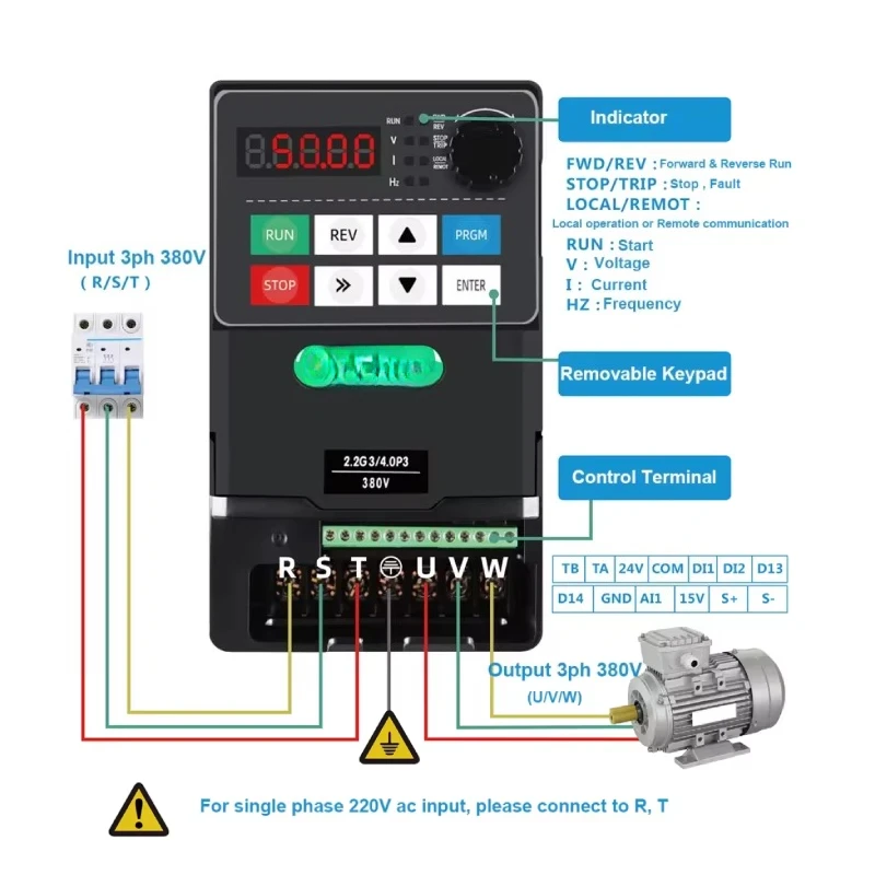 

Industrial Equipment VFD Drive 0.75KW 1.5KW 2.2KW 4.0KW 5.5KW 7.5KW 11KW Frequency Inverter Converter Variable Frequency Drivers