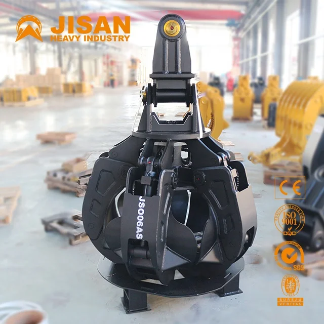 

Orange Peel Scrap Handling Grapple With Motor Engine Pump-Core Components For Efficient Waste Management