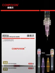 34G Medical Disposable Pricking Needle Cosmetic Micro Adjustment Operation Water Light Needle Syringe Small Needle