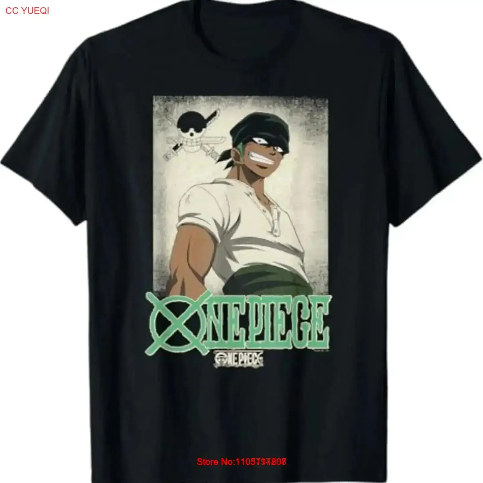 Anime Vintage Illustration Roronoa Zoro T Shirt Washed homme Casual Top For Everyday Wear streetwear Soft Comfortable vintage