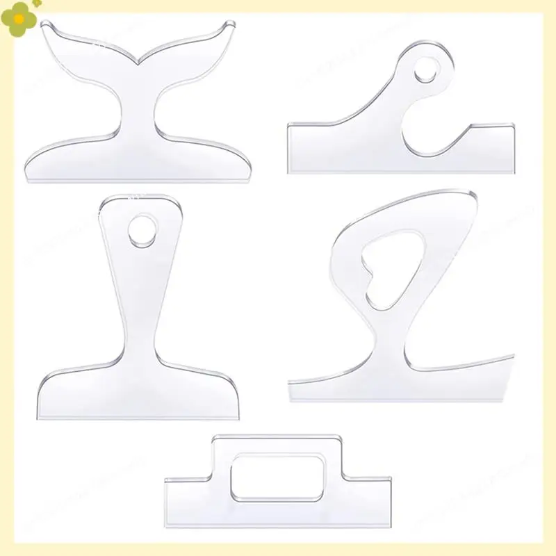 LDHL 5 Blank Handle Cutting Templates Kitchen Cutting Board Template Cutting Tool Anti-Plate Handle Template Easy Install Easy T