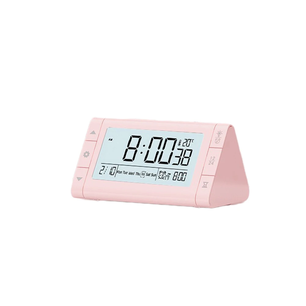 Night Light Clock Bedside Alarm Clock Accurate Temperature Display Battery-powered High-definition Screen Large Buttons