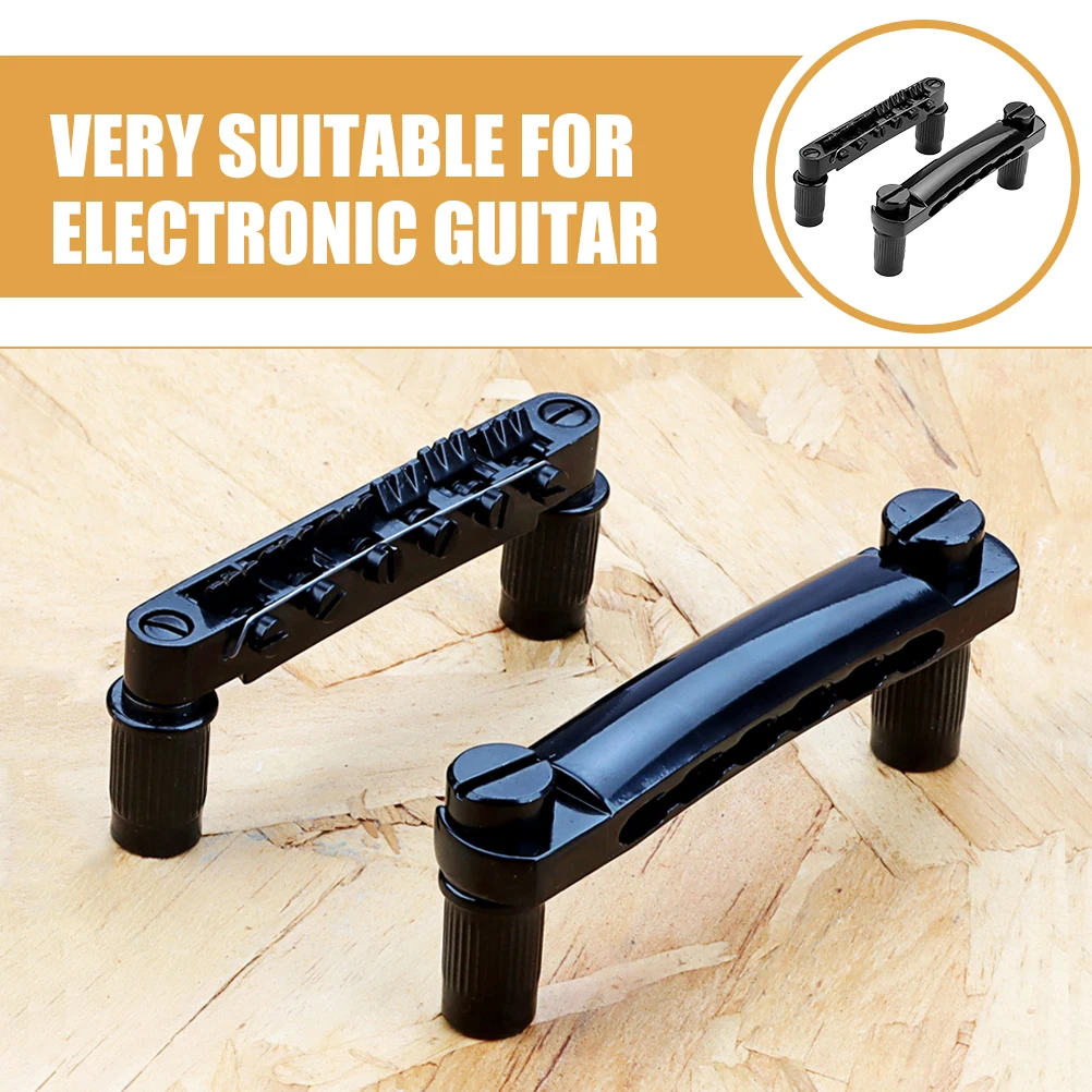

1 set 1 Set 12-Hole Metal Replacement Durable Electric Professional Saddle Tailpiece With Studs Replacement Parts Assembly For