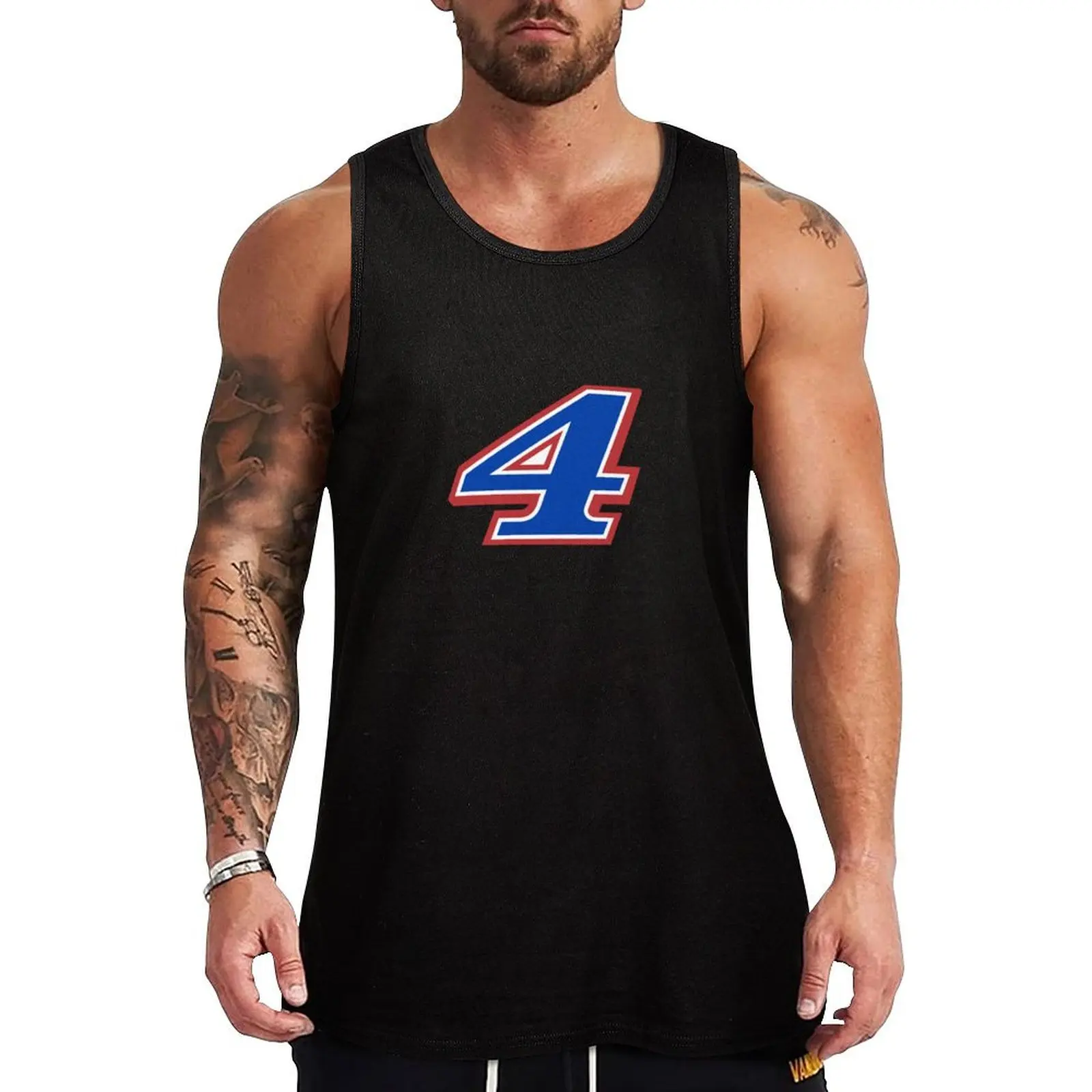 Kevin Harvick #4 Tank Top Man gym clothes running shirt underwear sleeveless t-shirts for men