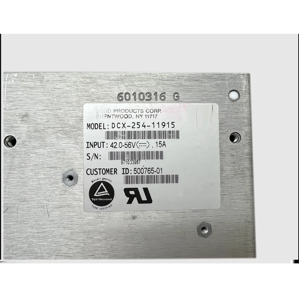 

42-56V15A For TODD Industrial Medical Power Supply DCX-254-11915