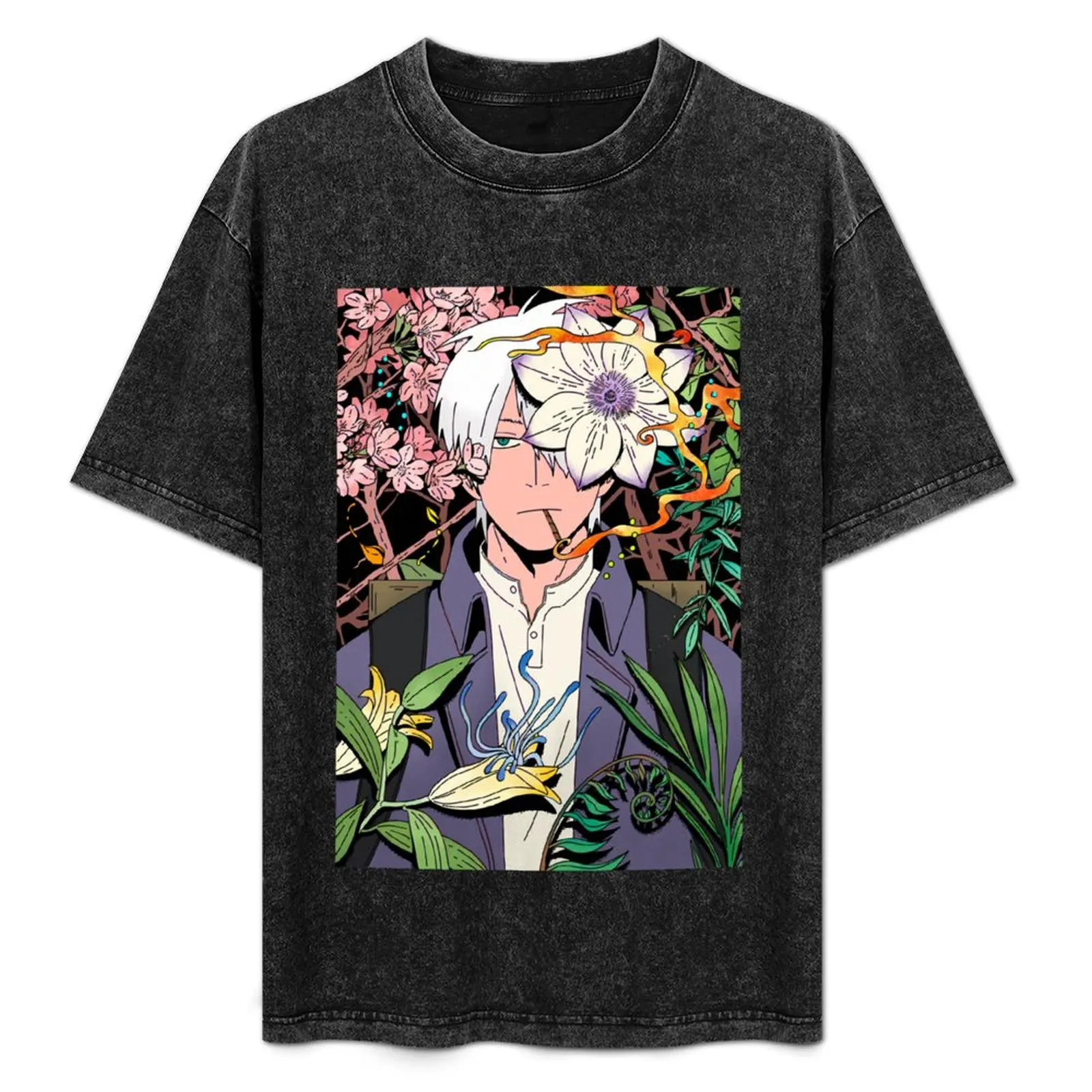 Music Retro Anime Tv Mushishi Series Cute Graphic Gift T-Shirt Standard Fit Solid Tee Shirt