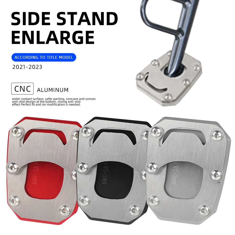 

Motorcycle Extension Foot Pad Support Plate Kickstand Extender Foot Side Stand For HONDA X-ADV750 XADV 750 2021 2022 2023 2024