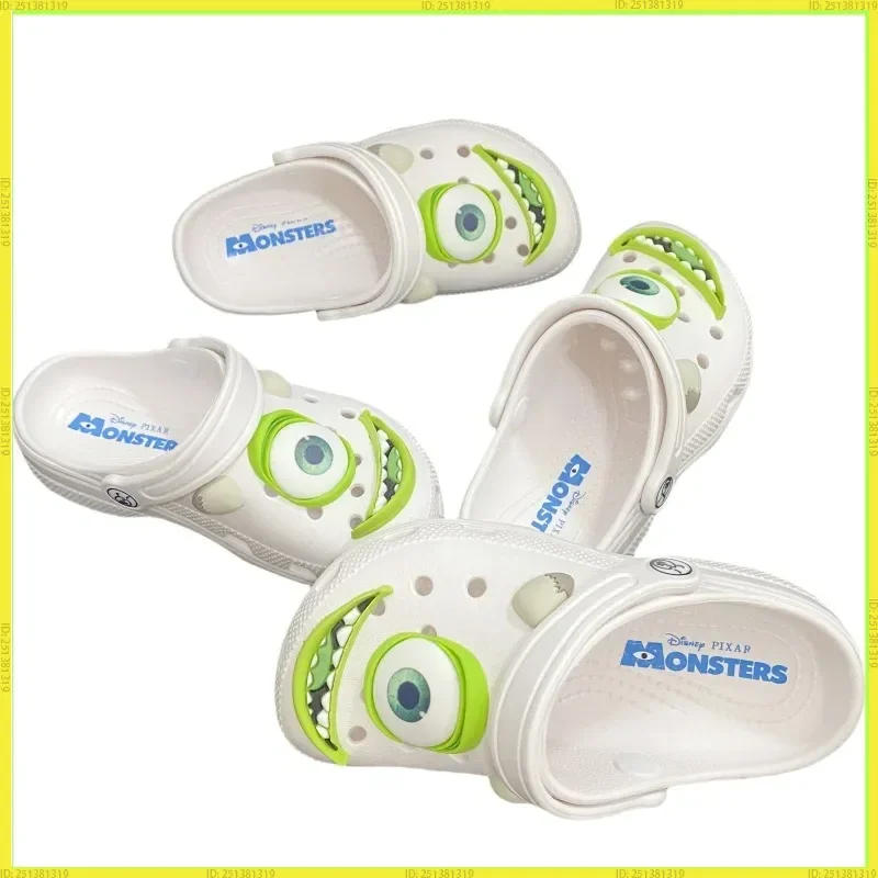 

Hot Disney Monster Big Eyes Hole Shoes Summer Anti-Slip Outdoor Casual Beach Sandals Parent-Child Version Comfortable Slippers