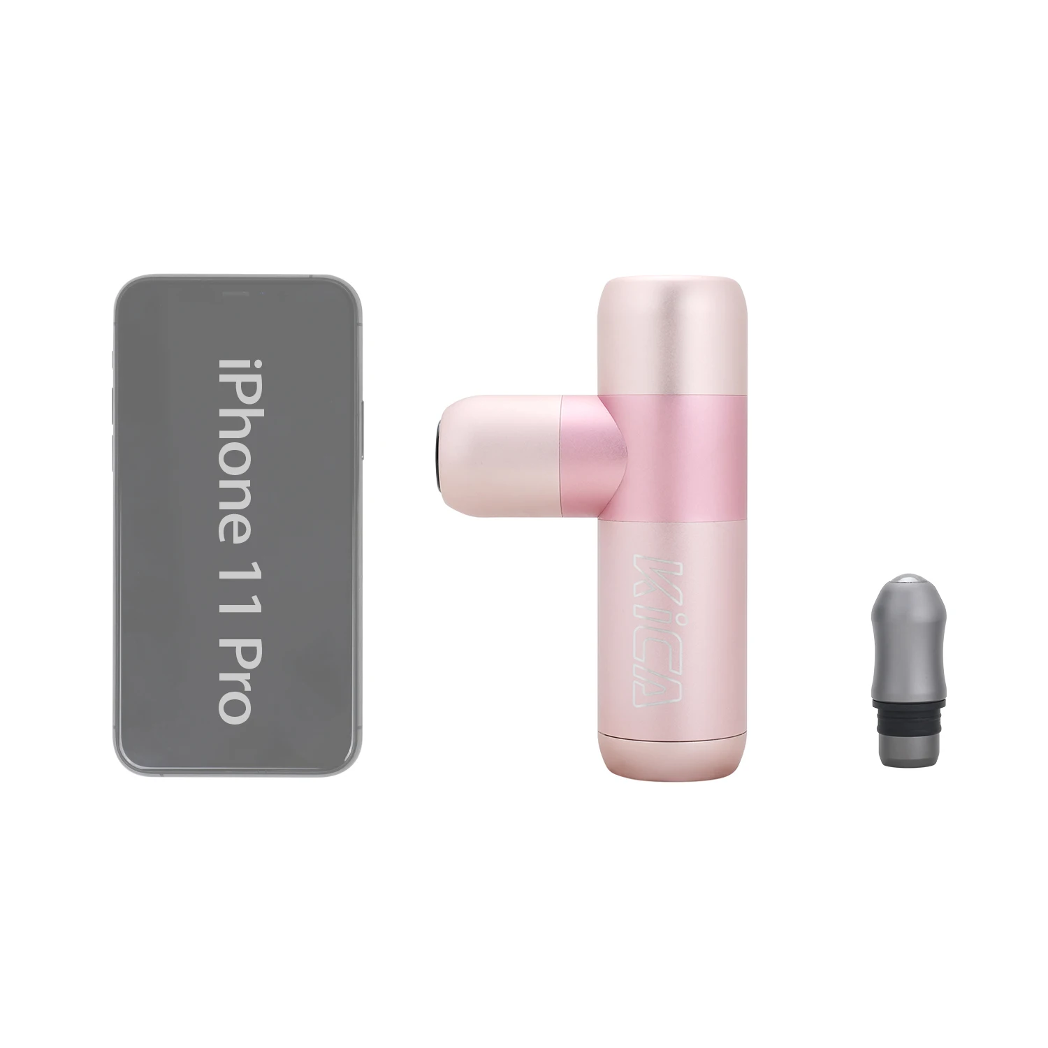 Pistola Fascia FY K2, masaje de cuerpo completo, aluminio de aviación ultraligero, compacta y portátil, cuerpo metálico en forma de T, 11 horas de batería