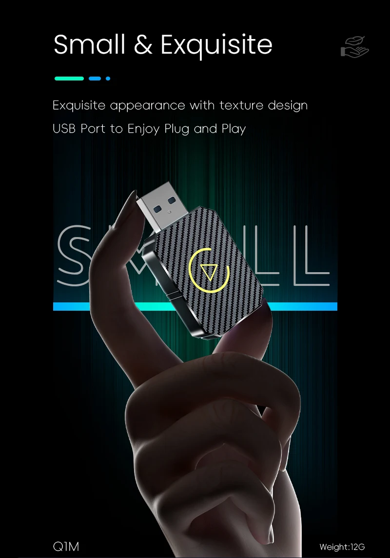 

Универсальный беспроводной USB-адаптер Carplay 2 в 1, Android Auto