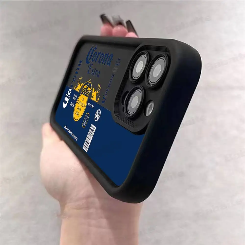 Casing Handphone Silikon Fashion C-Corona Extra Beer Untuk IPhone 17 Air 17 16 15 14 13 12 11 Plus Pro Max Anti Benturan