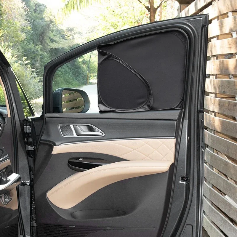 Car Polyester Window Privacy Sunshade Cover For BYD DENZA D9 2023-2026 Auto Anti-UV Heat Insulation Protect Cover Accessories