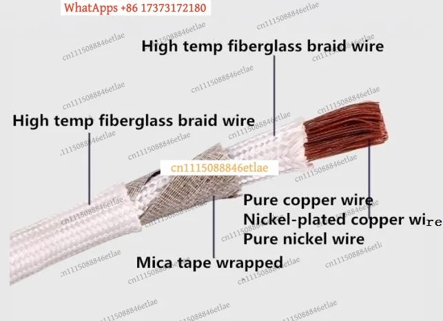 3m 2.5/4/6/10/16/20mm2 Heat Resistant Mica Wire 500 Degree High Temp Cable for Induction Cooker Parts