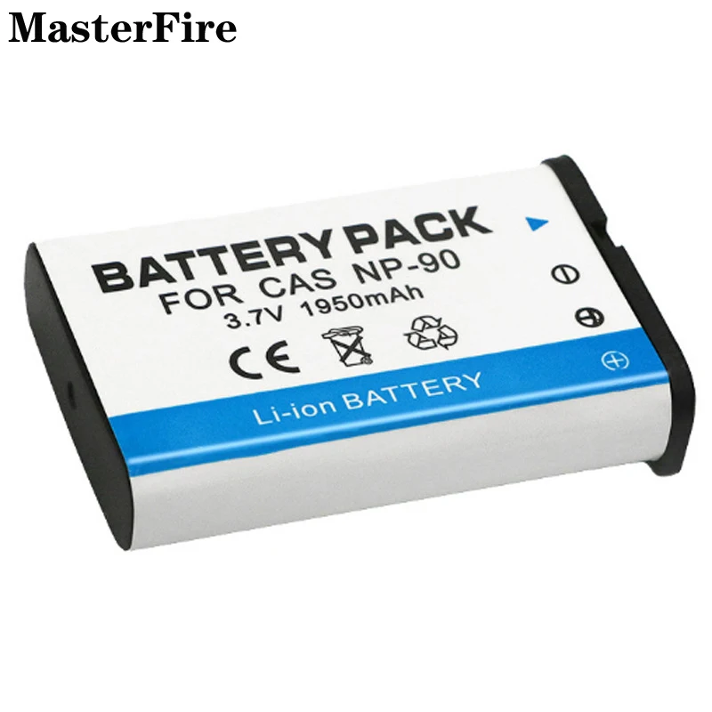

3.7V 1950mah Rechargeable Battery Pack NP-90 NP90 CNP-90 for Casio Exilim EX-H10 EX-FH100 EX-H20G EX-FH100BK EX-H15 Batteries