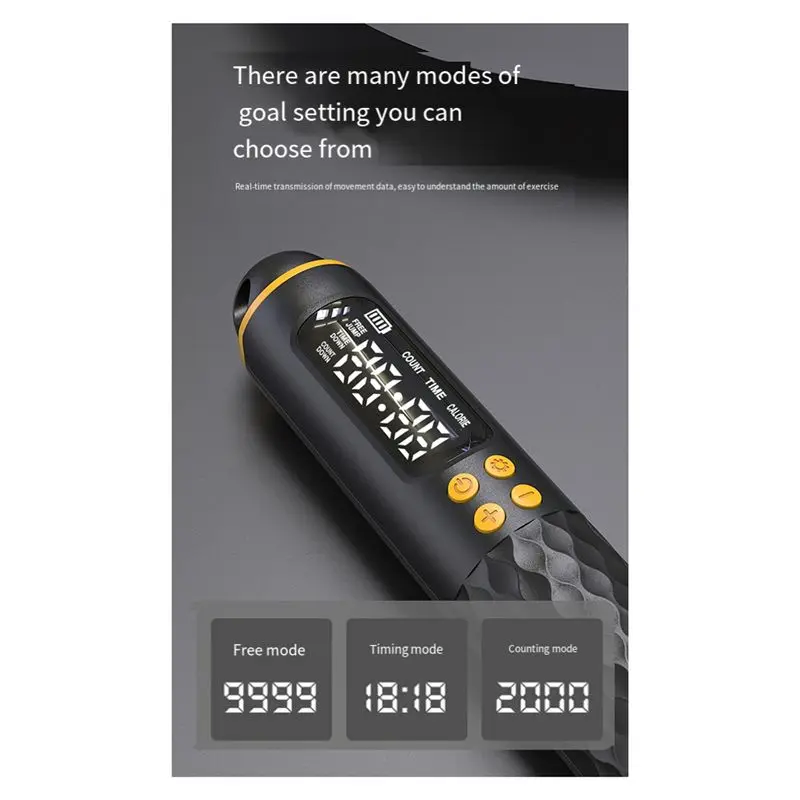 Intelligent Counting Skipping Rope Weight-Bearing Ropeless Dual-Purpose Fitness Exercise Steel Wire Eco-Friendly
