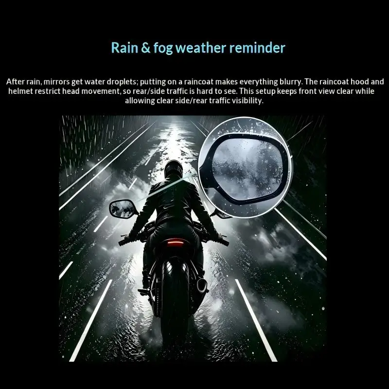 Motorcycle BSD Blind Spot Radar IP67 Waterproof, Suitable for Honda, Yamaha, Kawasaki, BMW and other vehicle models