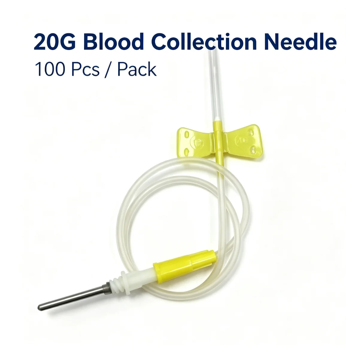 20G Disposable Butterfly Needle Sterile 100Pcs/Pack Medical Lab Veterinary Pet Blood Collection Supplies