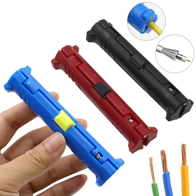 Universal Electric Wire Stripper Pen Multi-function Wire Cable Pen Cutter Rotary Coaxial Cutter Stripping Machine Pliers Tool