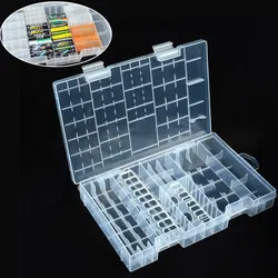 Batteries Organizer Storage Case Box Holder Clear Plastic Container Portable- Hard Plastic Anti Impact Wear Storage Box