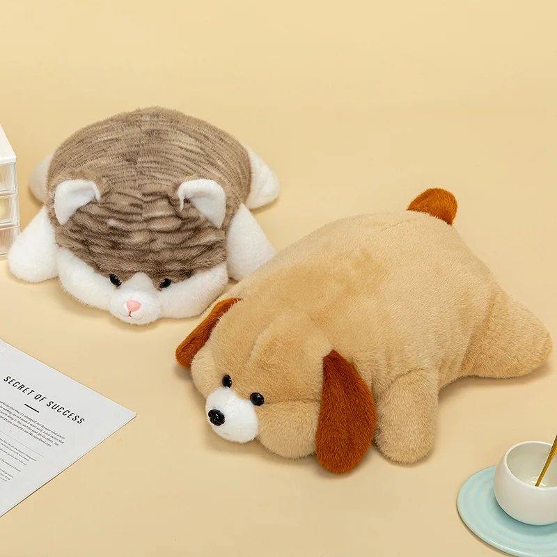 45 سنتيمتر الحيوانات الكذب ألعاب من القطيفة جميل الكرتون الثعلب الراكون الكلب القط كوالا لينة محشوة الدمى ديكور المنزل الدب النوم وسائد فخمة