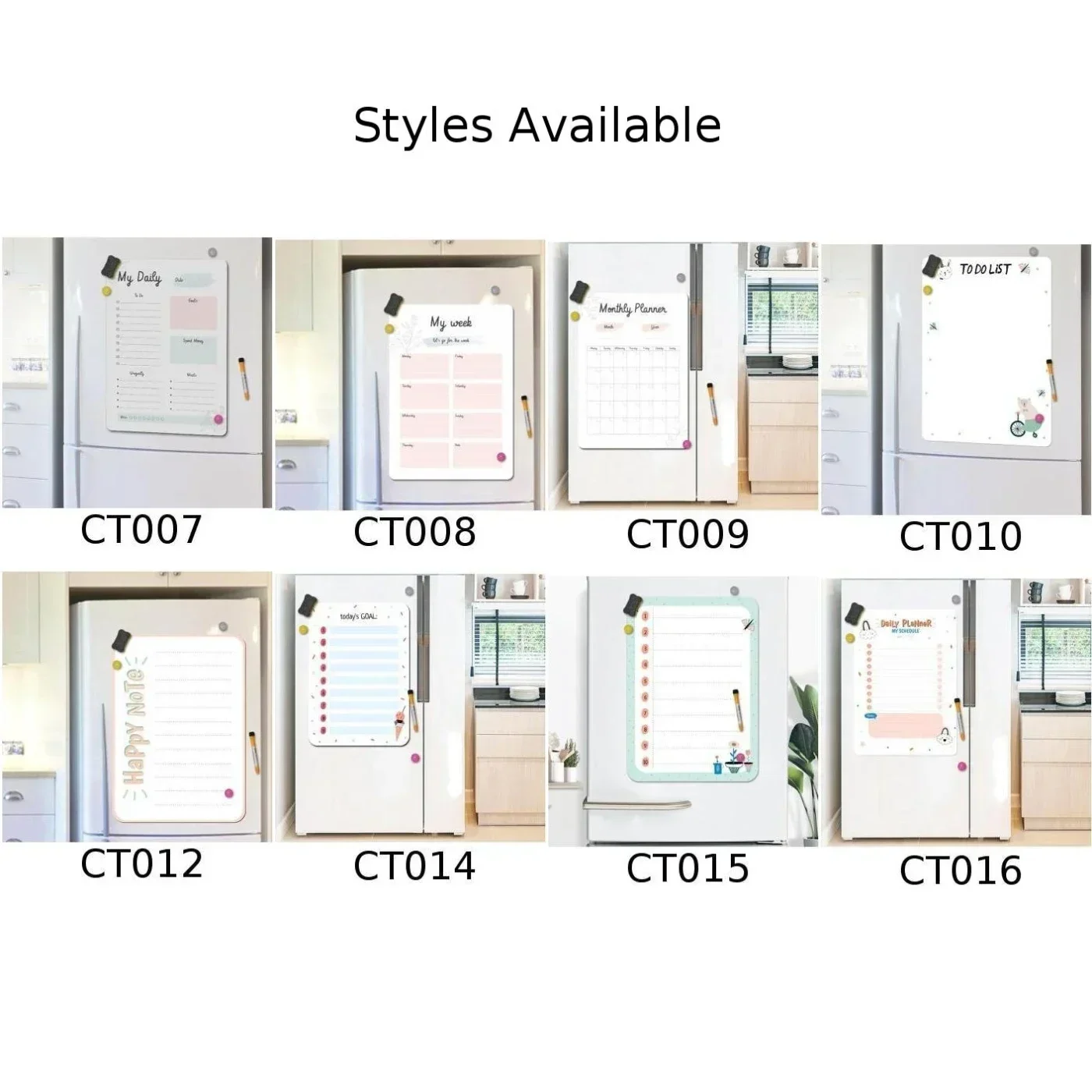 Magnetic Whiteboard Fridge Magnets Schedule Fridge Planner Writing Record Message Board Remind Memo Kitchen Notice Board