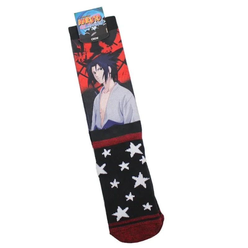 Naruto Anime Socks Motifs for Man Sasuke Child Sports Sock Spring Winter Warm Socks Uchiha Itachi Akatsuki Mid-calf Socks Gifts