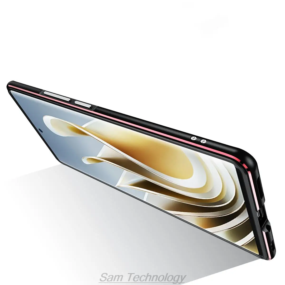 Case for Nubia Z50 Luxury Deluxe Ultra Thin aluminum Bumper for ZTE Nubia Z50 Z 50 + 2 Film (1 Front +1 Rear)
