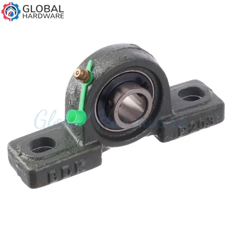 ตลับลูกปืน UCP203 ใช้สำหรับอุปกรณ์อุตสาหกรรมที่มีน้ำหนักมากในเครื่องจักรกลการเกษตร