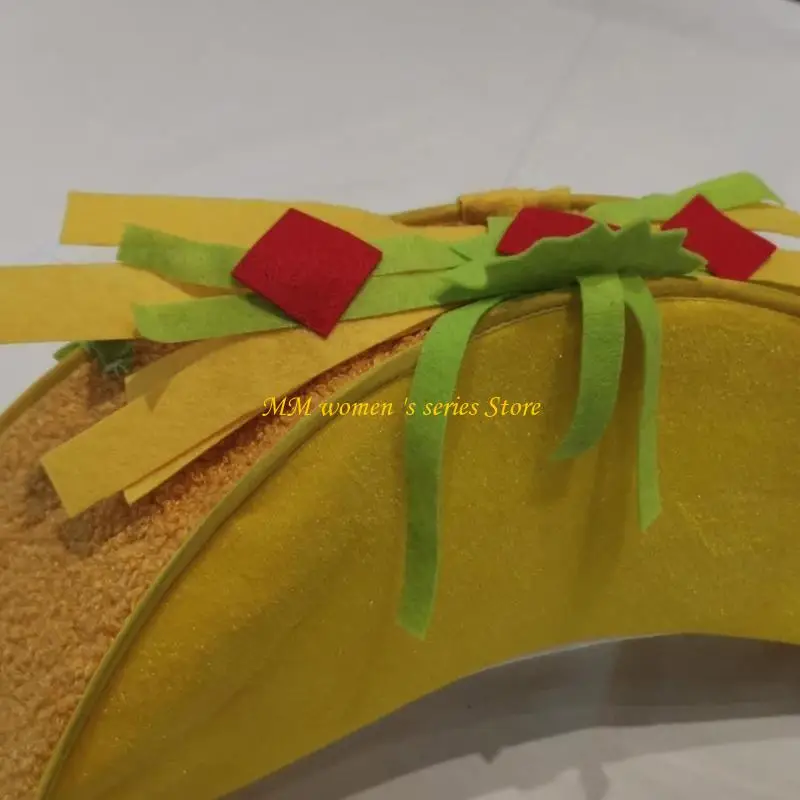 Q39C Tacos en peluche chapeau mexicains accessoires pour fête fête fête fête