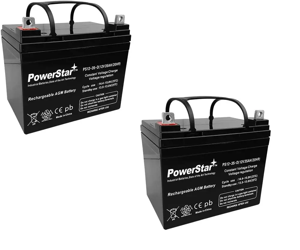 Deep Cycle Battery 12V 35AH Rechargeable Lead Acid Replacement for Solar Backup & Wheelchair, Customized