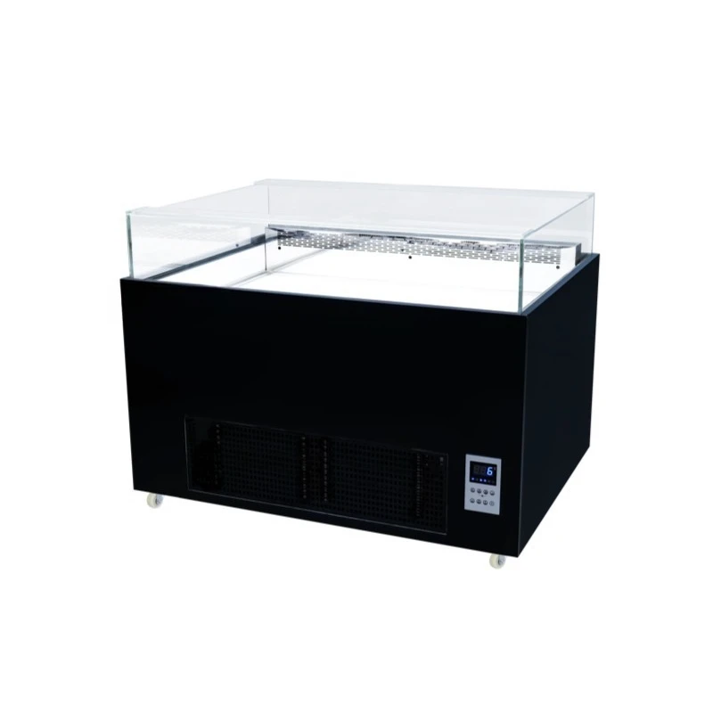 Sandwich slide cover air-cooled display cabinet, commercial fresh-keeping cabinet, fresh-keeping cabinet