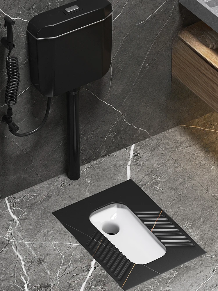 Anti-slip rock slab squatting toilet water tank complete set of urinal squatting pit  squat toilet anti-odor ultra-thin type