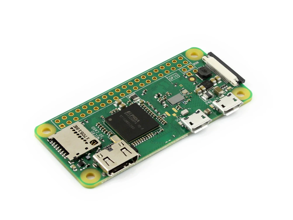 مجموعة تطوير Raspberry Pi Zero W (واي فاي مدمج) من النوع D محول طاقة بطاقة Micro USB HUB والمكونات الأساسية