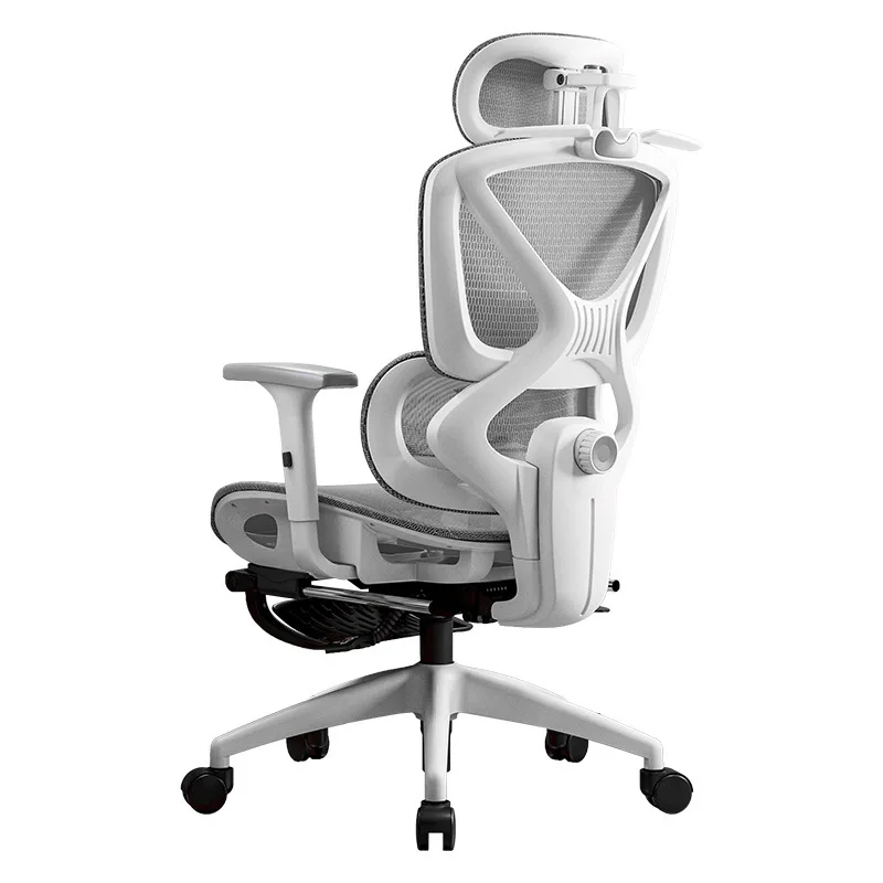 Ergonomic Office Chair with Adjustable Lumbar Support Breathable Reclining Desk Chair for Home Long Sitting Sturdy & Adjustable