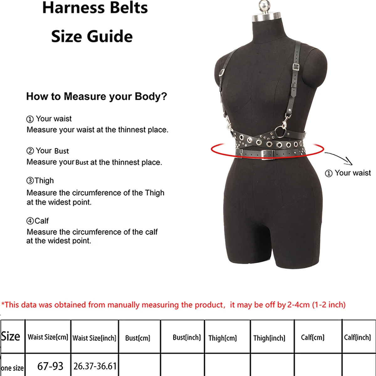 حزام تسخير الجلد للنساء، حزام تسخير الجلد BDSM، حزام قفص الوثن BDSM للنساء حزام جلد لربط الصدر للنساء #5