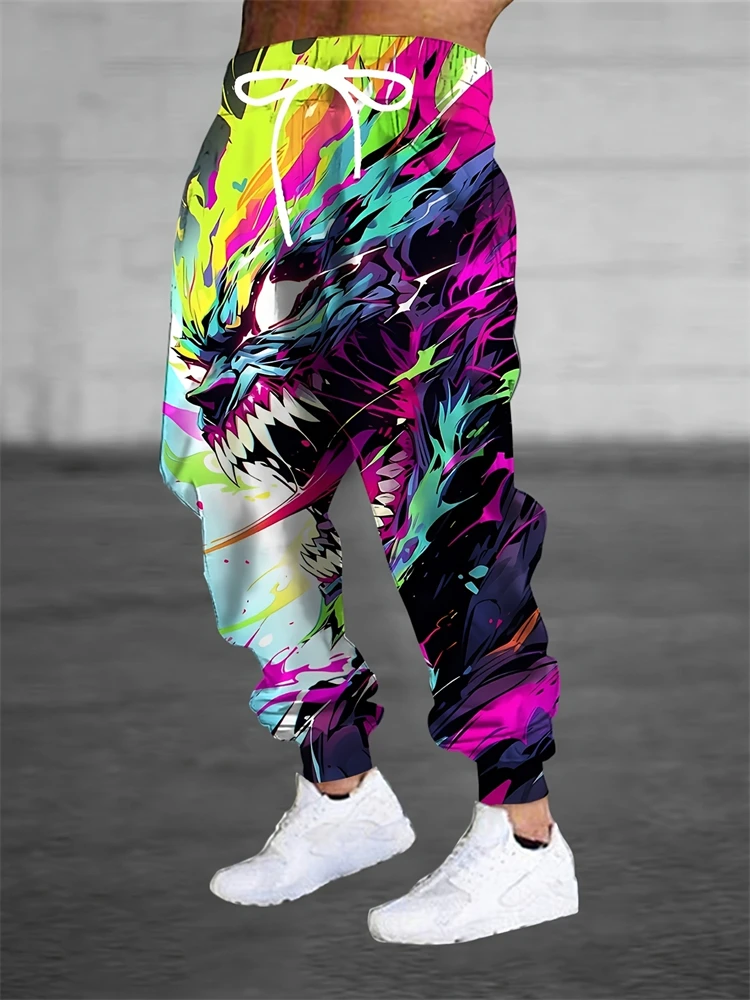 

Men's Casual Plus Size Pants Outdoor Fashion Street Drawstring Pants Relaxed Fit Comfortable Cuffed Pants 2025 New Arrival Pants