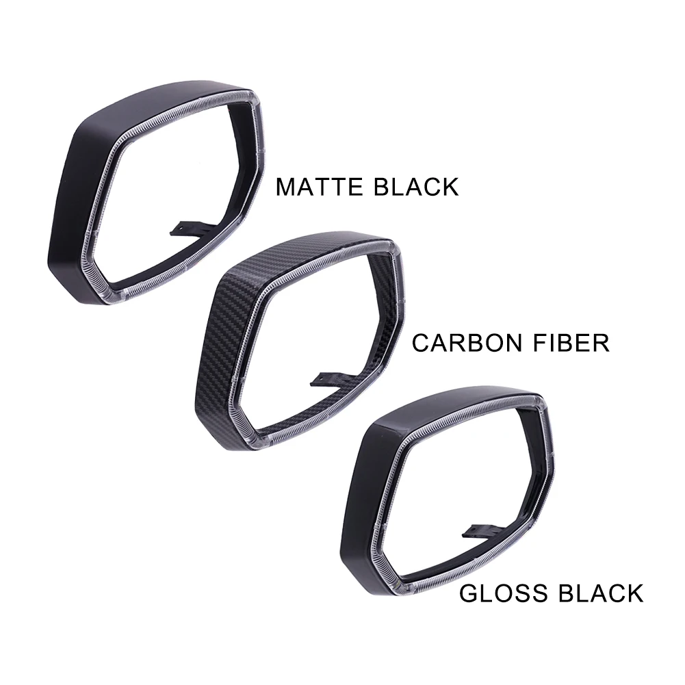 YIAALUX Square Light Guide Frame Headlamp Rim LED Illuminated Ring for VESPA Sprint