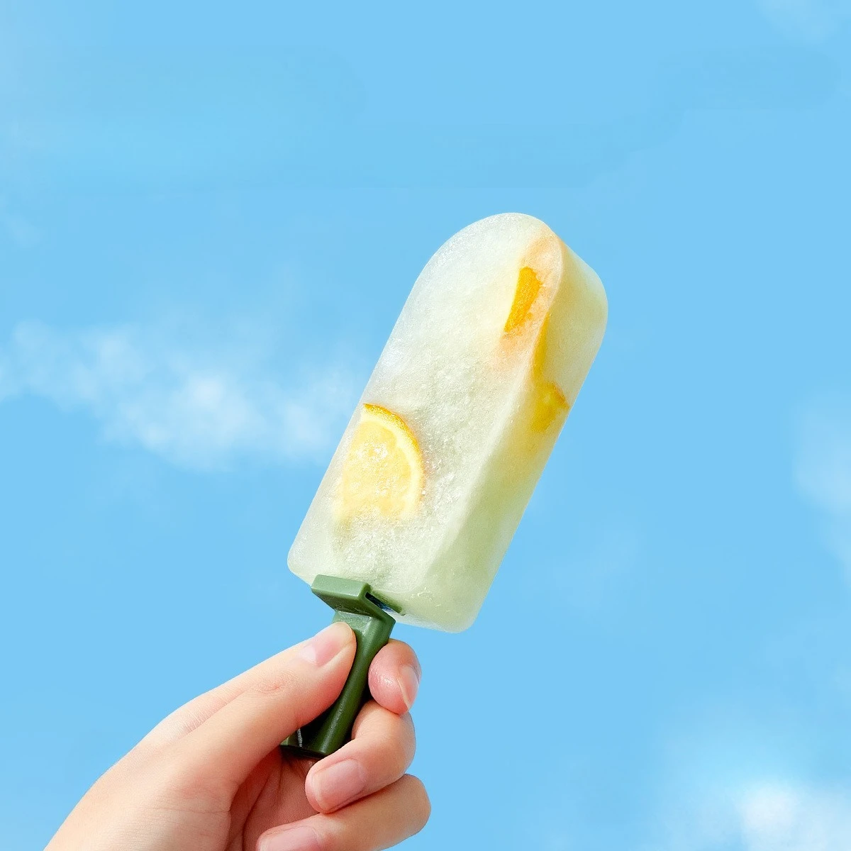 DIY Ice Cream Mold Creative Food Grade Silicone Mould with Lid Household Made Ice Cream Sticks Cheese Sticks Mold Easy Demolding