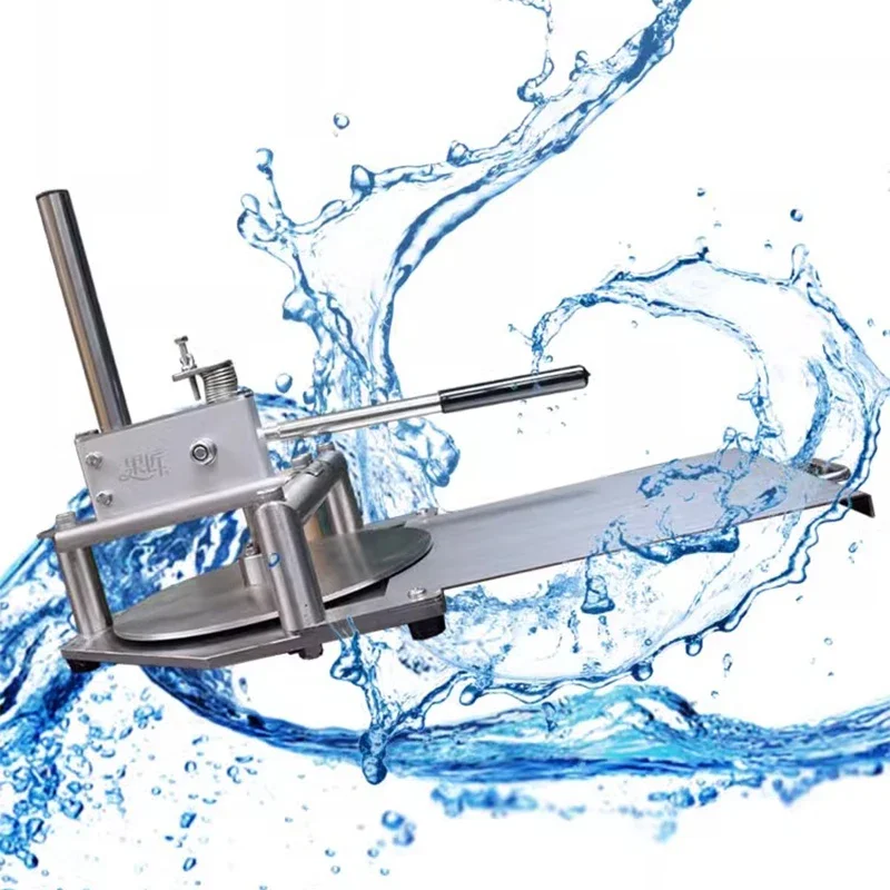 Commercial 30cm Hand Pizza Dough Press Machine Manual Dough Flattening Press Machine Adjustable Thickness Dough Press Machine