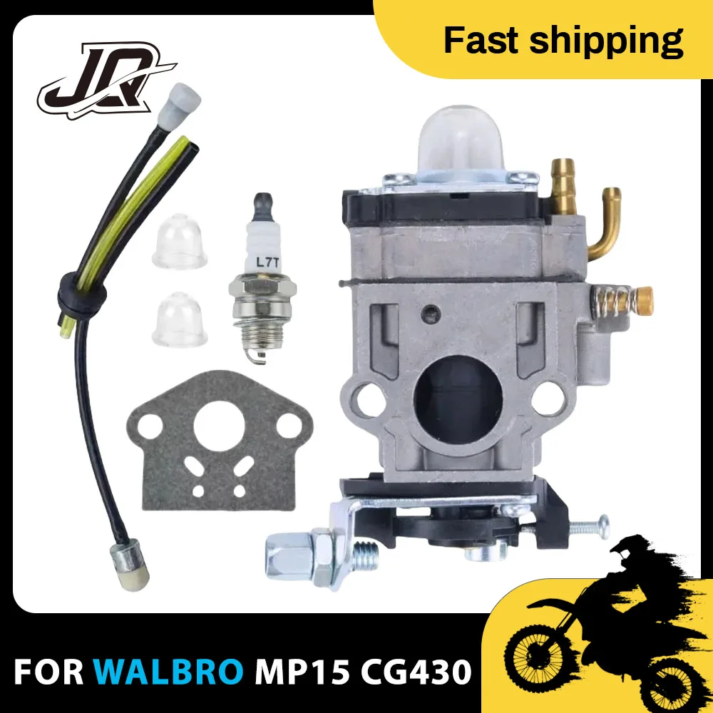 

For Walbro MP15 CG430 CG520 BC430 BC520 40-5 44-5 43cc 49cc 50cc 52cc Brush Cutter 2-Stroke Engine Grass Trimmer Carb