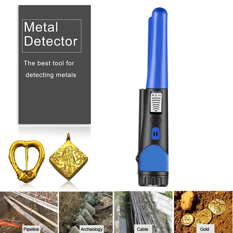A84E-Garden Detecting Waterproof Metal Detector High End Power Gold Detector Metal Monitor Finder Mining Hunter Signal