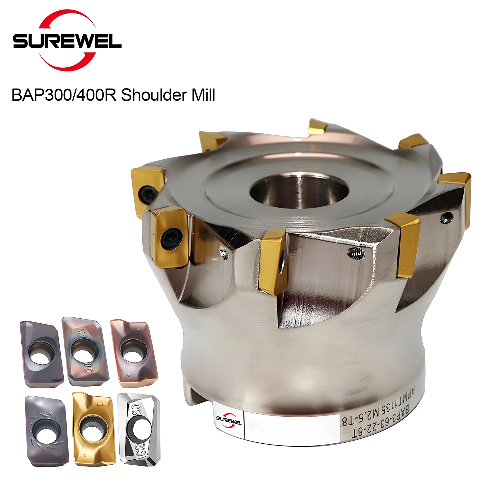 

BAP300 BAP400R Shoulder Milling Cutter Head is Suitable for Milling Cutter Handle of APMT1135 APMT1604 Inset 42CrMo Material