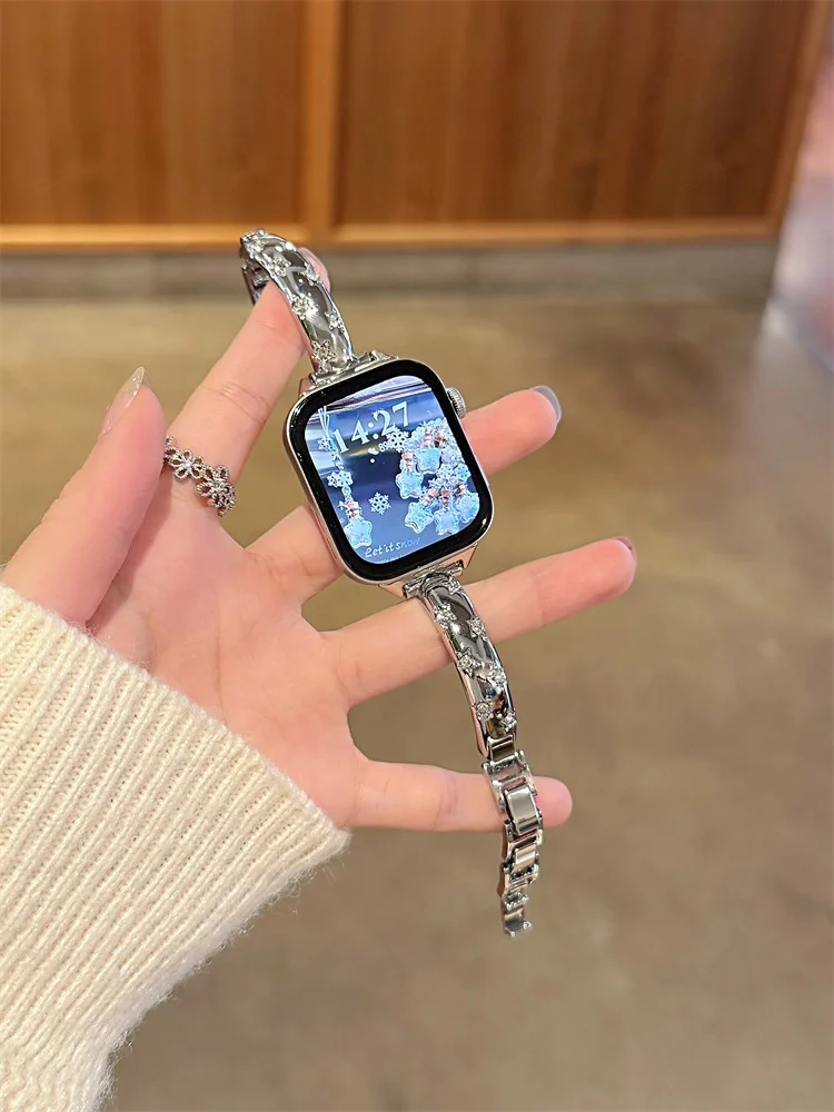 

Star Sparkle Diamond Metal is suitable for fashionable watch straps of 22mm/20mm/18mm for Huawei GT5/GT5 Pro/GT4/GT2/3/4